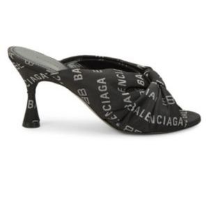 Balenciaga used short heels.